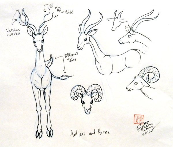 Поэтапное рисование оленя для детей