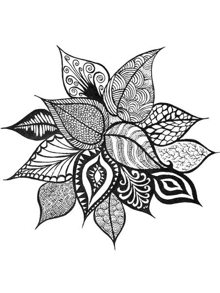 Стилизованные листья