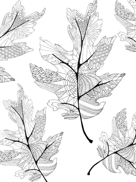 Стилизованный лист дерева