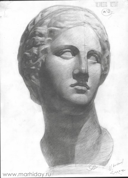 МАРХИ гипсовая голова Венеры