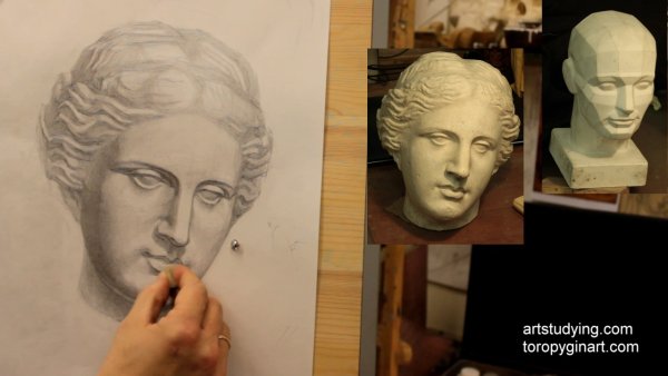 МАРХИ гипсовая голова Венеры