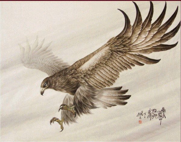 Ястреб китайская живопись