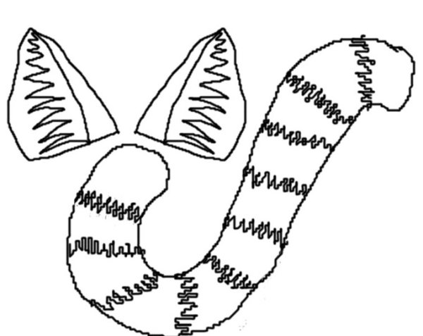 Отдельно хвост кошки для детей