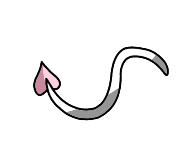 Нарисованный хвостик