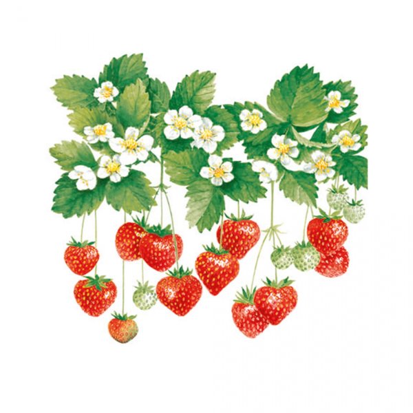 Салфетка для декупажа клубника