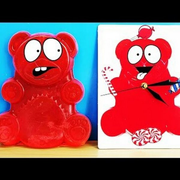 ЖЕЛЕЙНЫЙ медведь Валера часы