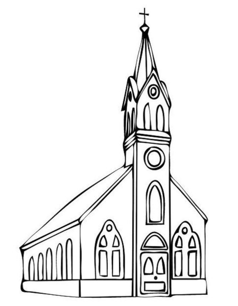 Католическая Церковь карандашом