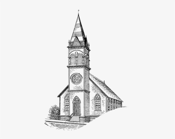 Внутреннее убранство церкви рисунок