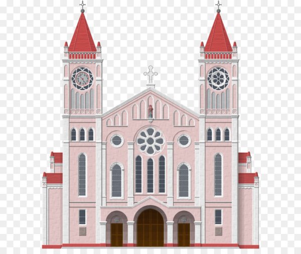 Прозрачный фон католического собора