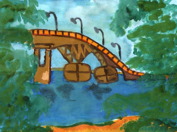 Мост через реку сказочный для детей