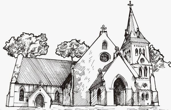 Храм раскраска для малышей