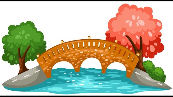 Мост через реку для детей