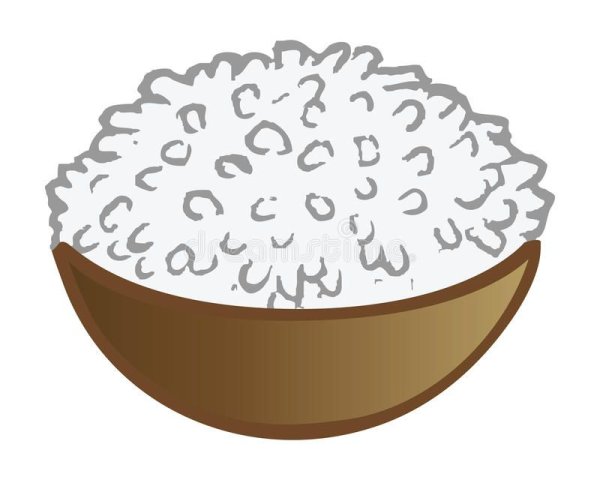 Рисовая каша вектор