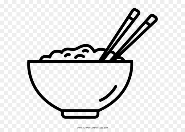 Рисовая каша в тарелке