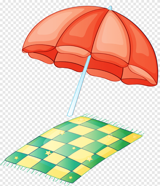 Нарисовать пляжный зонт