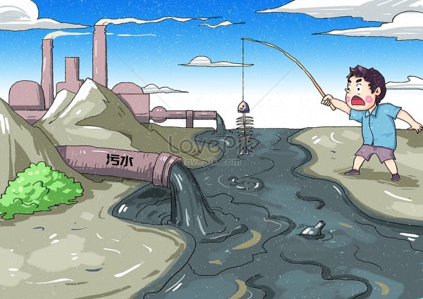 Загрязнение воды арт