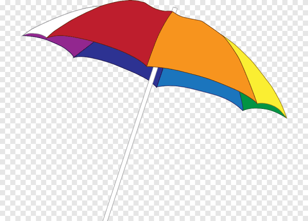 Пляжный зонт на прозрачном фоне