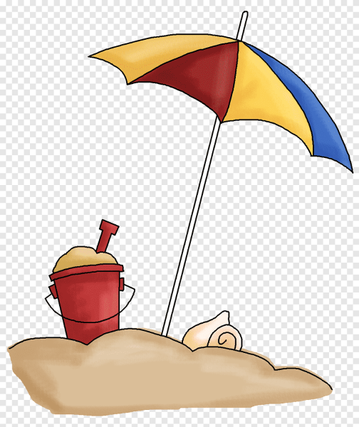 Нарисовать пляжный зонтик