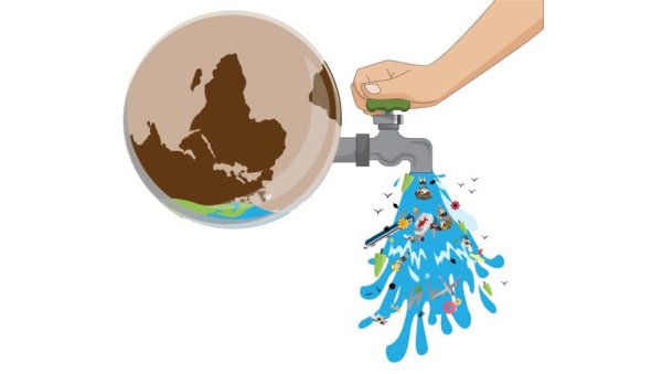 Загрязнение воды для детей