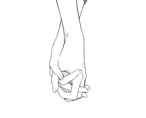 Держание за руки аниме