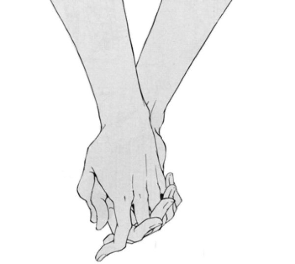 Держание за руки аниме