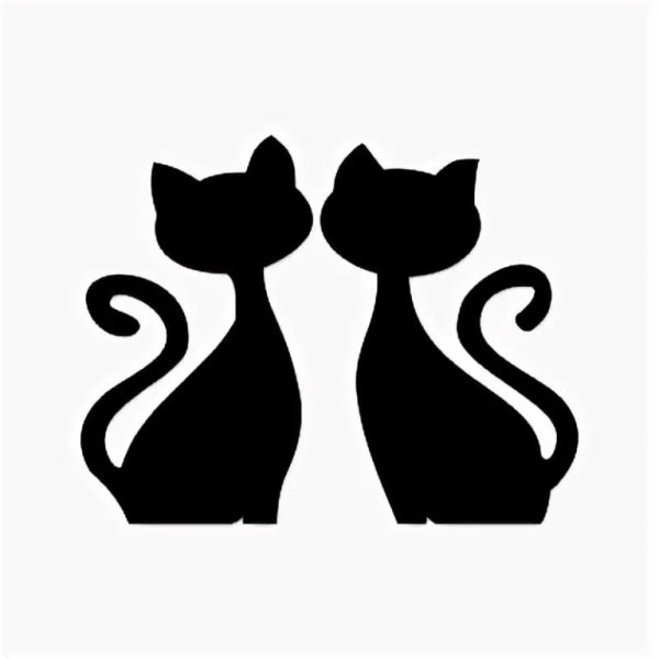 Трафареты кошек для декора стен