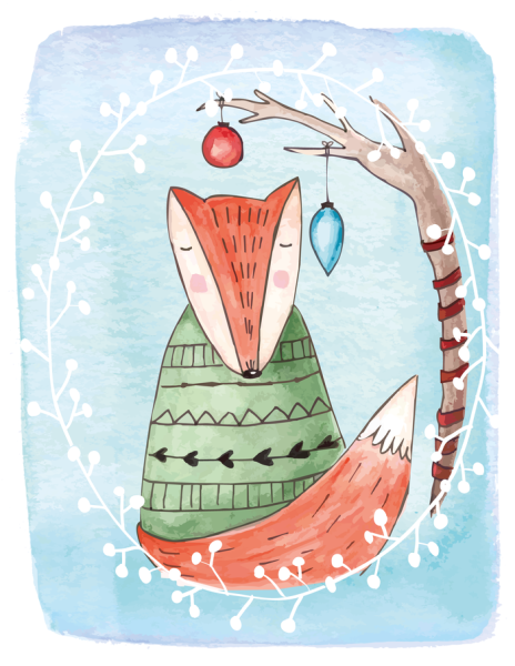 Новогодняя лиса