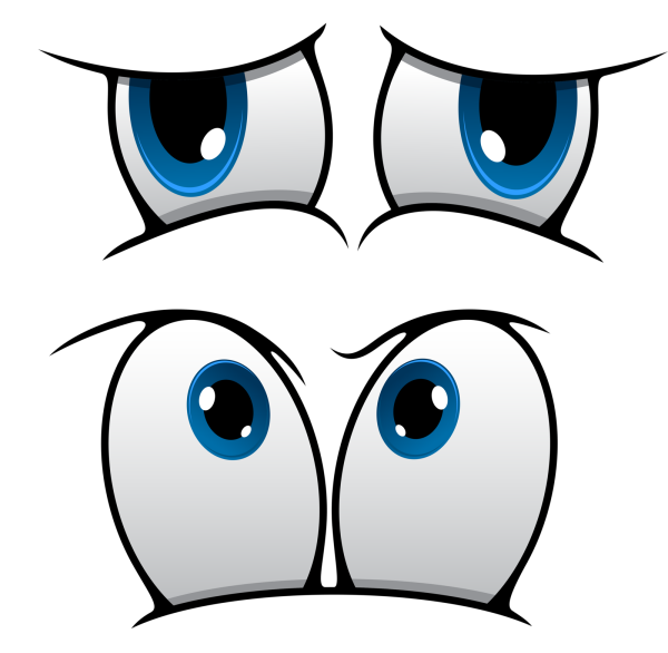 Удивленные глаза мультяшные