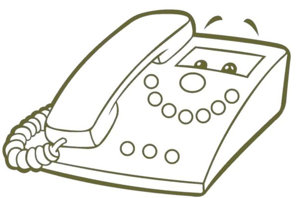 Раскраска тeлeфон