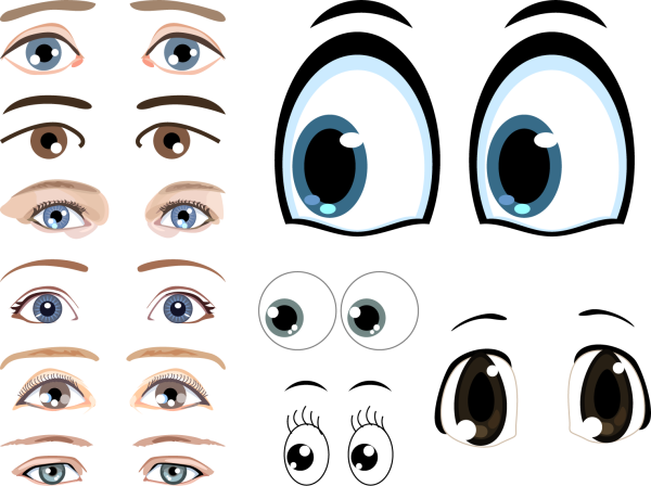 Глаза мультяшные