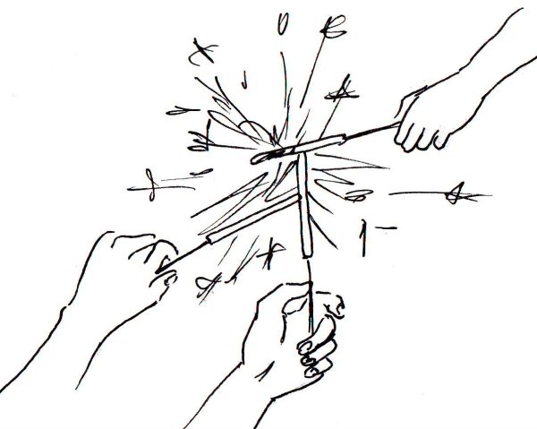 Носов бенгальские огни иллюстрации