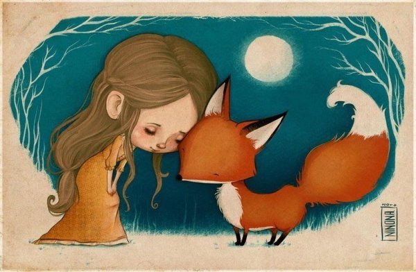 Маленькая девочка и Лис