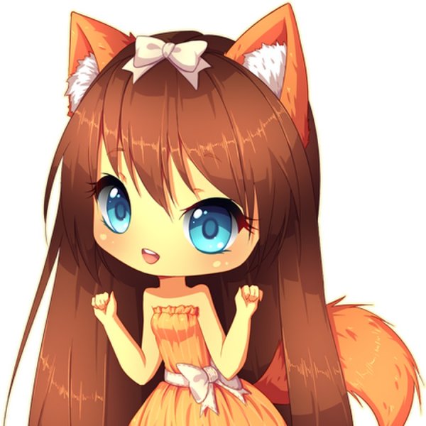 Чиби животные девочки