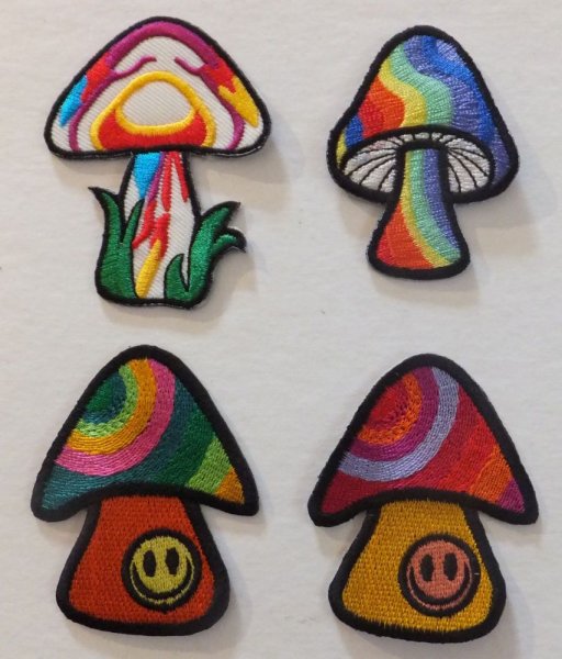 Хиппи искусство грибы