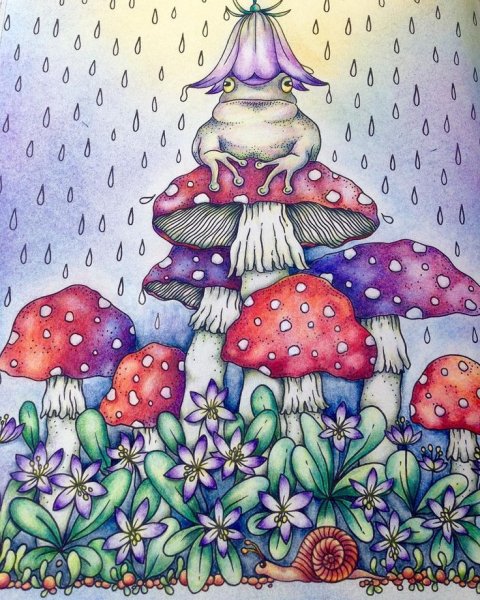 Мухомор маркерами