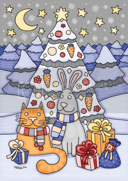 Рисунок на новогоднюю тематику