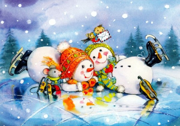 Евгения Чистотина Снеговик