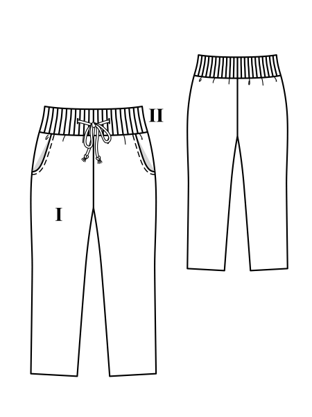 Трикотажные брюки Бурда