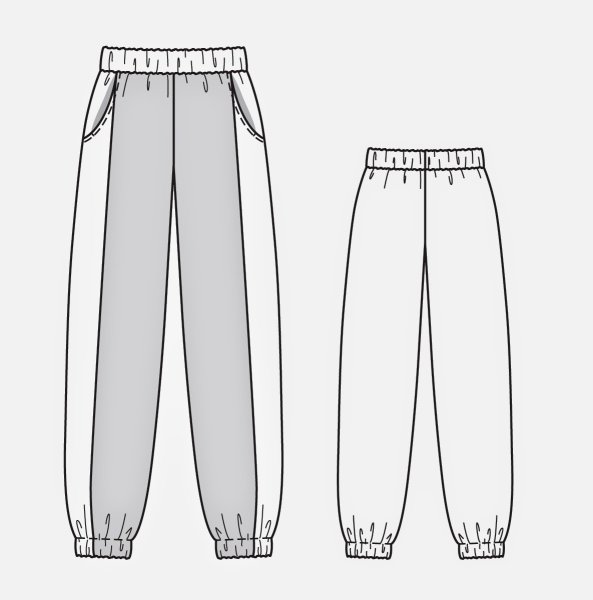 Брюки джоггеры Бурда