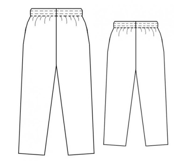 Штаны схематично