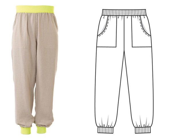Эскизы пижамных штанов