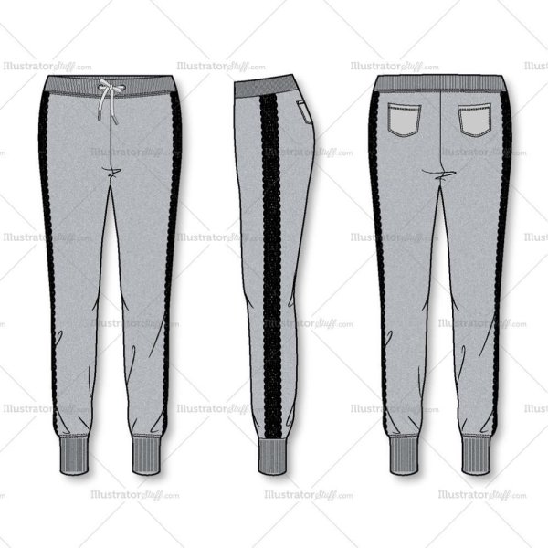 Макет спортивных штанов