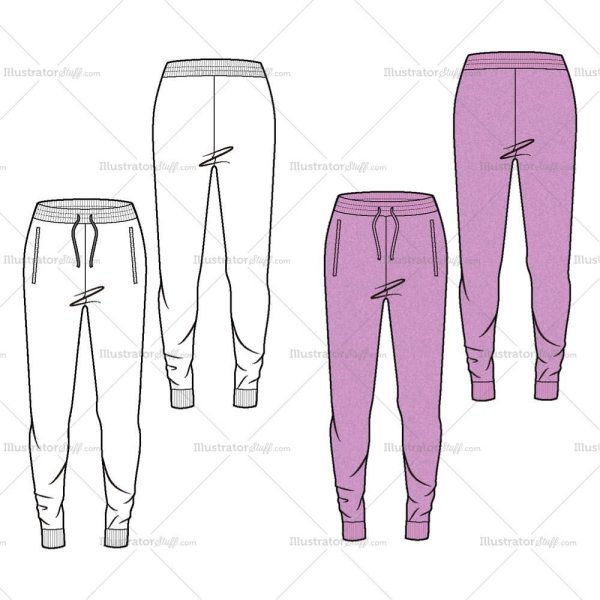 Эскиз спортивных брюк