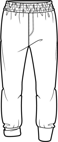 Технический эскиз спортивные брюки