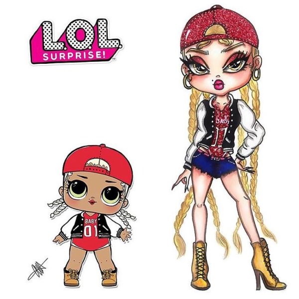 Бумажные куклы ЛОЛ омг