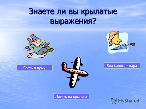 Фразеологизмы и крылатые выражения