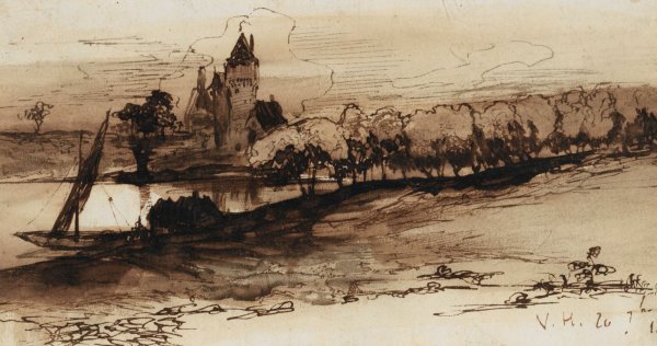 Виктор Гюго кофейная живопись