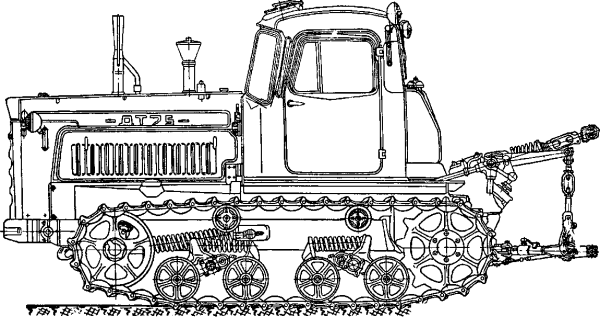 ДТ-75 трактор гусеничный