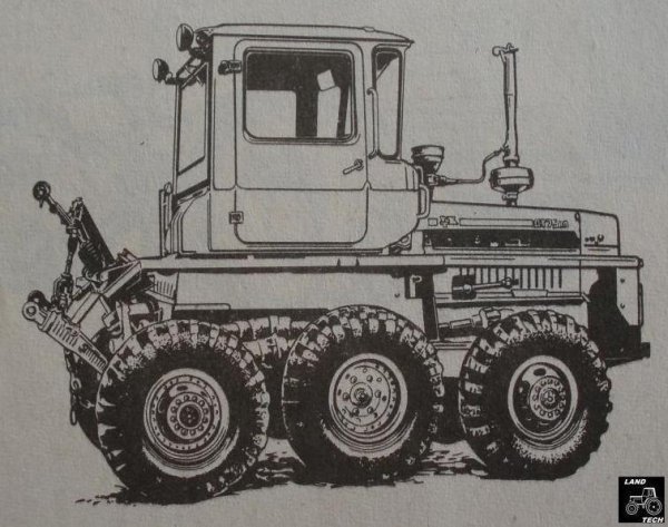 Силуэт гусеничного трактора