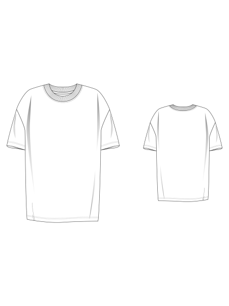 Лекало мужской футболки
